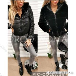 Women's double-sided winter jacket with fur (S-XL) ITALIAN FASHION IMWL22011
