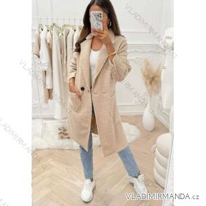Women's Long Sleeve Lamb Coat (S/M ONE SIZE) ITALIAN FASHION IMWL22016
