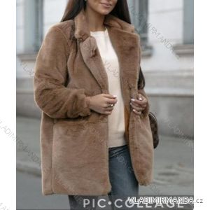 Kabátek teddy dlouhý rukáv dámský (S-L) ITALSKÁ MÓDA IMWL22017