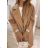 Women's Fluffy Long Sleeve Coat (S/M/L ONE SIZE) ITALIAN FASHION IMWL22021