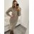 Summer long sleeve flowered women's dress (UNI S / L) ITALIAN FASHION IMK20150