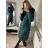 Kabát zimní dámský (S-2XL) POLSKÁ MÓDA HKW22D180759 Emerald M