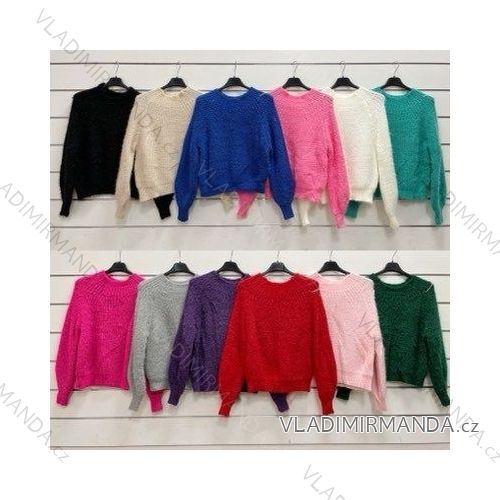 Women's Warm Long Sleeve Sweater (S/M ONE SIZE) ITALIAN FASHION IMWY22240