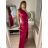 Šaty plesové dlouhé elegantní bez rukávu dámské (S/M ONE SIZE) ITALSKÁ MÓDA IMPBB22B22876 S/M Wine