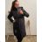 Women's elegant party long sleeve dress (S/M ONE SIZE) ITALIAN FASHION IM322282