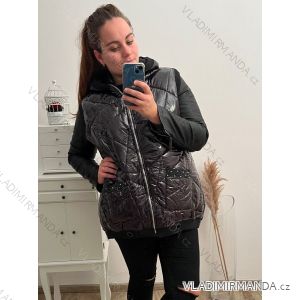 Women's hooded vest (XL / 2XL ONE SIZE) ITALIAN FASHION IMLI21022