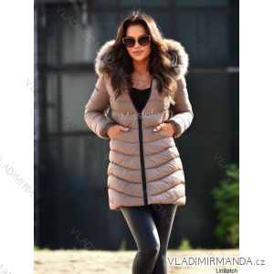 Kabát zimní s kapucí dámský (S-XL) MFFASHION IMMF22M688-A