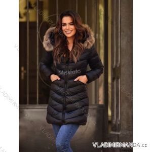 Kabát zimní s kapucí dámský (S-XL) MFFASHION IMMF22M688