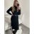 Women's Belted Long Sleeve Knitted Turtleneck Dress (S/M ONE SIZE) ITALIAN FASHION IM422NOEMI