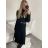 Women's Belted Long Sleeve Knitted Turtleneck Dress (S/M ONE SIZE) ITALIAN FASHION IM422NOEMI