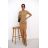 Women's Long Summer Short Sleeve Dress (S / M ONE SIZE) ITALIAN FASHION IMWC222525