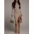 Women's Long Summer Short Sleeve Dress (S / M ONE SIZE) ITALIAN FASHION IMWC222525