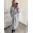 Kabát flaušový dámský (S/M ONE SIZE) ITALSKá MóDA IM322466