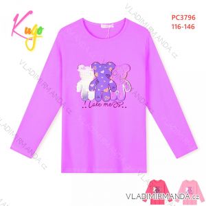 T-shirt with long sleeves teen girls (116-146) KUGO B3084