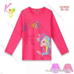 T-shirt long sleeve with sequins children's girl (98-128) KUGO DC0002