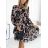 Women's Long Chiffon Long Sleeve Dress (S/M ONE SIZE) ITALIAN FASHION IMWD223346
