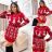 Summer long sleeve flowered women's dress (UNI S / L) ITALIAN FASHION IMK20150