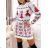 Summer long sleeve flowered women's dress (UNI S / L) ITALIAN FASHION IMK20150