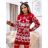 Summer long sleeve flowered women's dress (UNI S / L) ITALIAN FASHION IMK20150