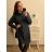 Women's Warm Long Sleeve Dress (L / XL ONE SIZE) ITALIAN FASHION IM421MIA