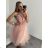 Women's Sleeveless Short Party Dress (S/M ONE SIZE) ITALIAN FASHION IMPSH24C18806A Yellow S/M