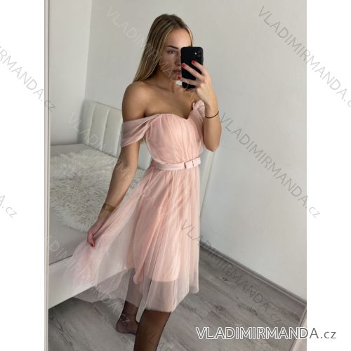 Dress with 3/4-sleeve ladies pocket (uni sl) ITALIAN Fashion IM3181746