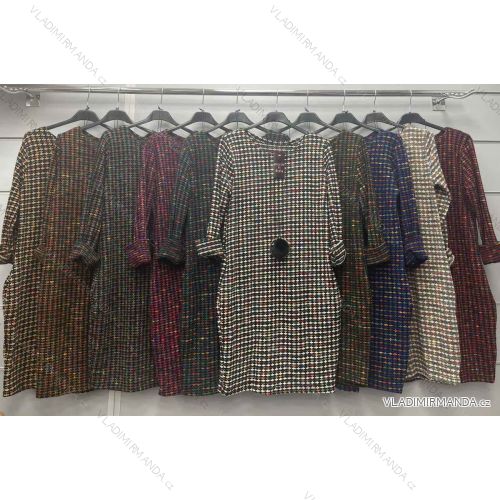 Summer long sleeve flowered women's dress (UNI S / L) ITALIAN FASHION IMK20150