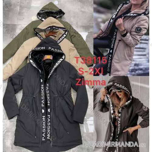 Bunda podzimní s kapucí dámská (S-2XL) ITALSKÁ MÓDA PMWB22B211832A