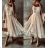 Summer long sleeve flowered women's dress (UNI S / L) ITALIAN FASHION IMK20150