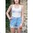 Women's denim shorts (xs-xl) ITALIAN FASHION IMM20140 L blue