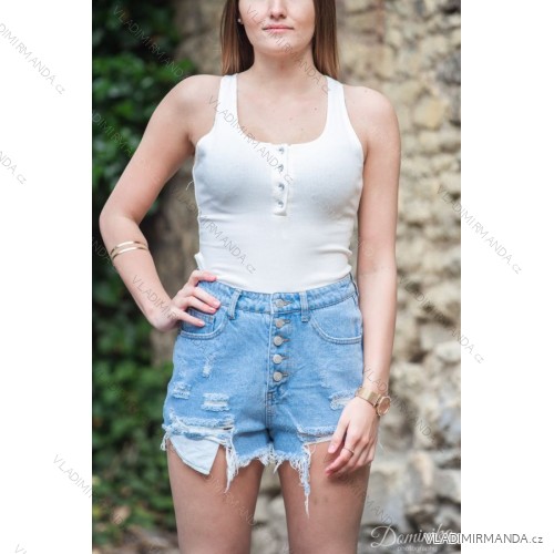 Women's denim shorts (xs-xl) ITALIAN FASHION IMM20140 L blue