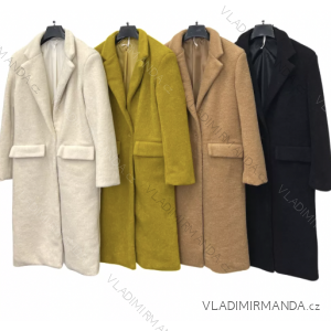 Women's Autumn Leather Long Sleeve Coat (S/M ONE SIZE) ITALIAN FASHION IMPLM2255500