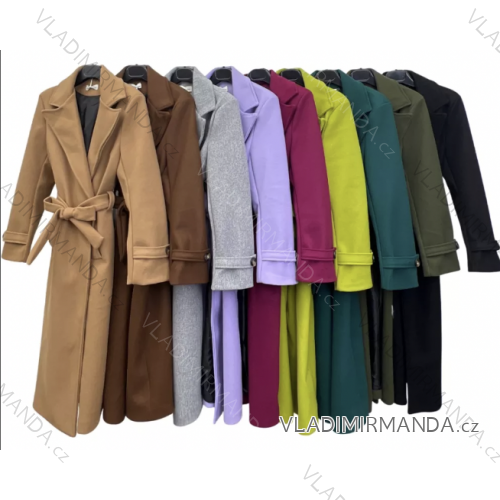 Women's Autumn Leather Long Sleeve Coat (S/M ONE SIZE) ITALIAN FASHION IMPLM2255500