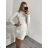 Women's Knitted Carmen Turtleneck Long Sleeve Dress (S/M, L/XL ONE SIZE) ITALIAN IM422A-82356