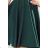 393-1 ROSALIA Feminine dress with neckline and bows - green