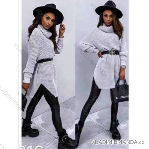 Women's Turtleneck Sweater Knit Long Sleeve Women's (uni sm) ITALIAN FASHION IM4192002