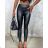 Legíny dlouhé koženkové dámské (S-XL) ITALSKÁ MÓDA IMM22FD6872 black M