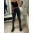 Legíny dlouhé koženkové dámské (S-XL) ITALSKÁ MÓDA IMM22FD6872 black M