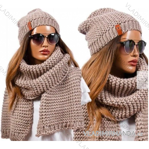 Winter hat with pompon women (ONE SIZE) POLADN PRODUCT PV822LILI