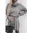 Women's Long Sleeve Belted Turtleneck Knit Dress (S/M/L ONE SIZE) ITALIAN FASHION IMWB22371