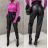 Women's Eco Leather Pants (S/M ONE SIZE) ITALIAN FASHION IMWB22378