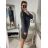 Women's Knitted Long Sleeve Dress (L/XL ONE SIZE) ITALIAN FASHION IMD211019