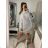Women's Knitted Long Sleeve Dress (L/XL ONE SIZE) ITALIAN FASHION IMD211019