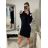 Women's Knitted Long Sleeve Dress (L/XL ONE SIZE) ITALIAN FASHION IMD211019