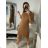 Women's Knitted Long Sleeve Dress (L/XL ONE SIZE) ITALIAN FASHION IMD211019