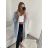 Women's Long Sleeve Cotton Cardigan (XL/2XL ONE SIZE) ITALIAN FASHION IMB22193