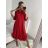 Šaty dlouhé maxi košilové dlouhý rukáv dámské (S/M/L ONE SIZE) ITALSKá MóDA IM4221031 M / L Old-pink
