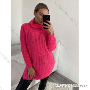 Women's Long Sleeve Turtleneck Long Sleeve Sweater (S/M/L/XL/2XL ONE SIZE) ITALIAN FASHION IM422943