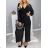 Women's Long Elegant Long Sleeve Jumpsuit (S/M ONE SIZE) ITALIAN FASHION IMWDD223953