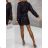 Šaty elegantní třpytivé dlouhý rukáv dámské (S/M ONE SIZE) ITALSKÁ MÓDA IMWDD223941